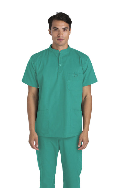 Protect U- Men's Mandarin Collar D-Ring Scrub Top (Style 100-801)