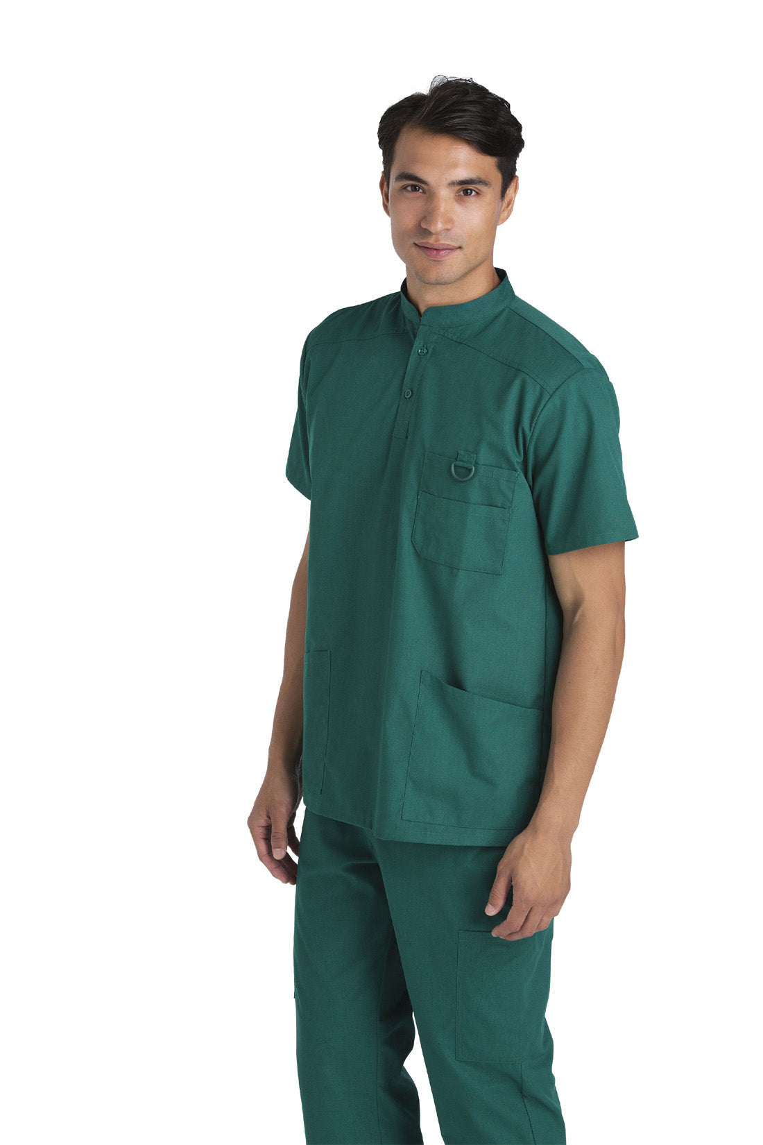 Protect U- Men's Mandarin Collar D-Ring Scrub Top (Style 100-801)