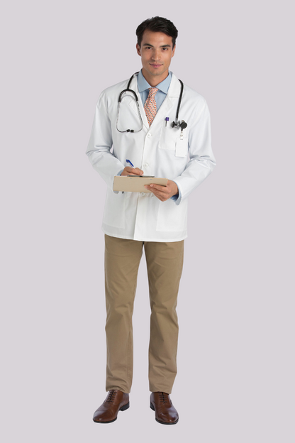 Men's Full Sleeve Lab Coat (Style 100-814)