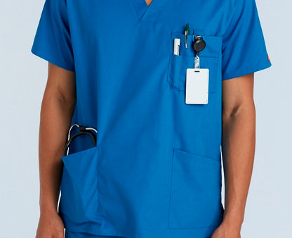 Protect U- Men's Mandarin Collar D-Ring Scrub Top (Style 100-801)