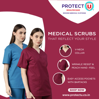 Protect U- Unisex V-Neck Scrub Set (Style 837-830)