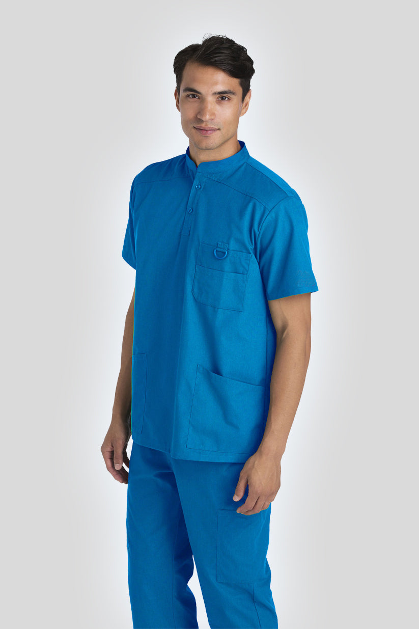 Protect U- Men's Mandarin Collar Scrub Top (MDP-100-801)